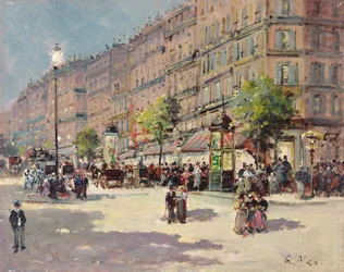 Escena de calle en París